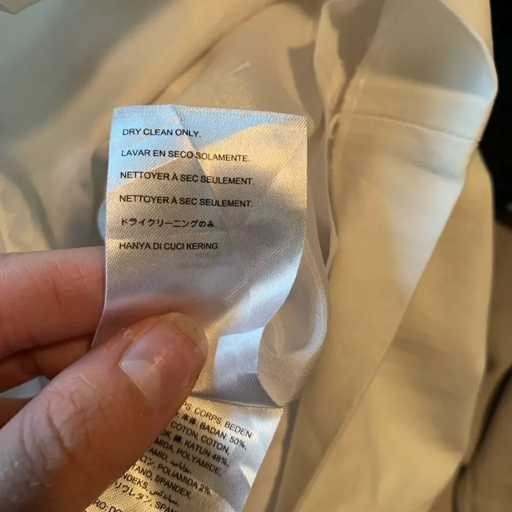 Bebe off‎ white mini  dress. Size 2 - Picture 8 of 12